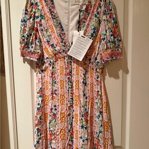 SALONI Multicolor Floral Mini Dress